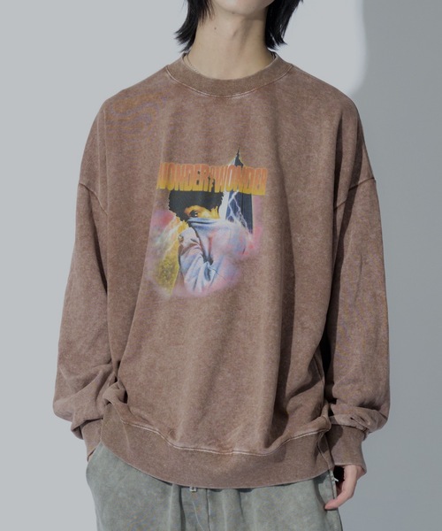and wander/スウェット WONDER OF WANDER トレーナー スウェット Graphic Sweatshirt B