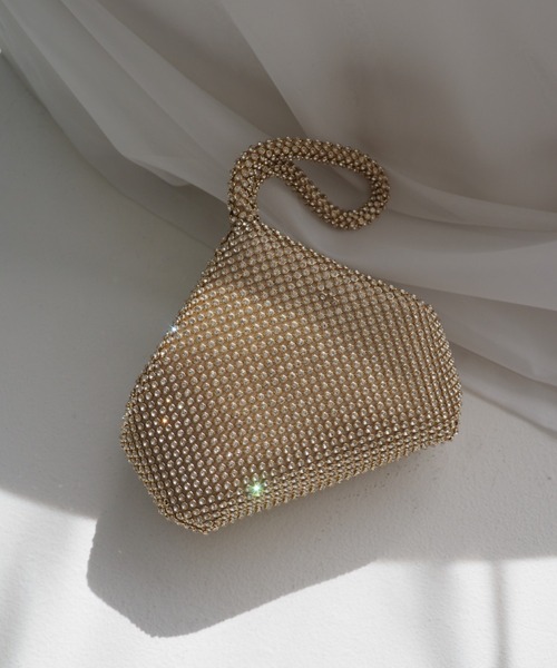 ハンドバッグ クリスタルトライアングルBag