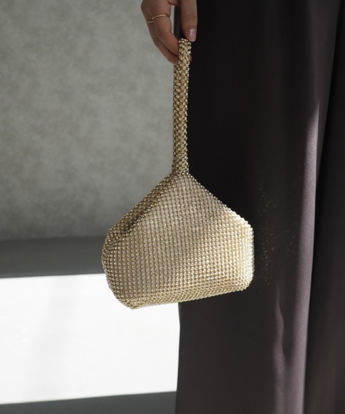 ハンドバッグ クリスタルトライアングルBag