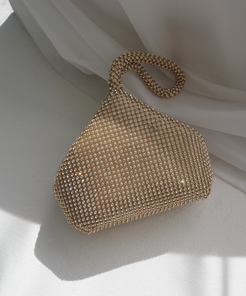 ハンドバッグ クリスタルトライアングルBag