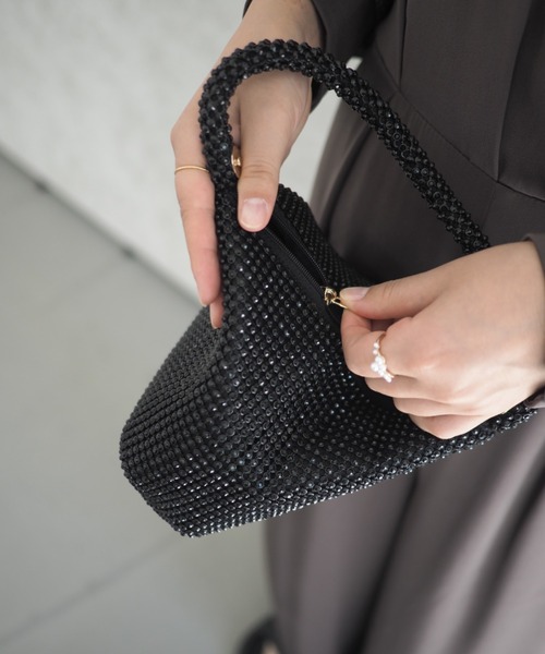 ハンドバッグ クリスタルトライアングルBag