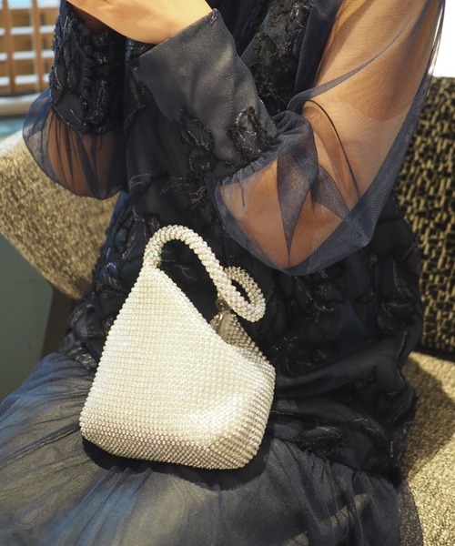 ハンドバッグ クリスタルトライアングルBag