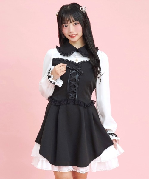 secret honey ワンピース シークレットハニー Secret Honey ウエストレースアップ
