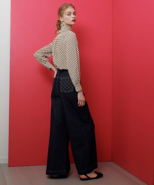 【ミサキ】LOULOU WILLOUGHBY サイズ1 デニムバギーパンツ LOULOU WILLOUGHBY ジーンズ デニム デニムパンツ 「LOULOU