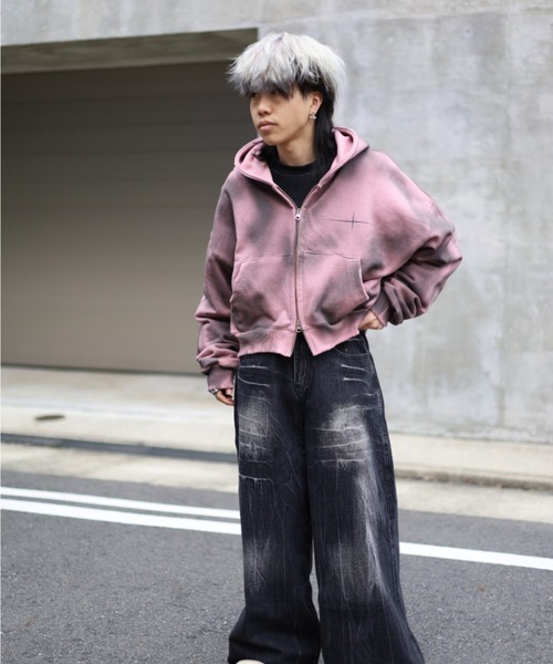 ATMARK パーカー 「フリーサイズ / UNISEX 」クロップド丈