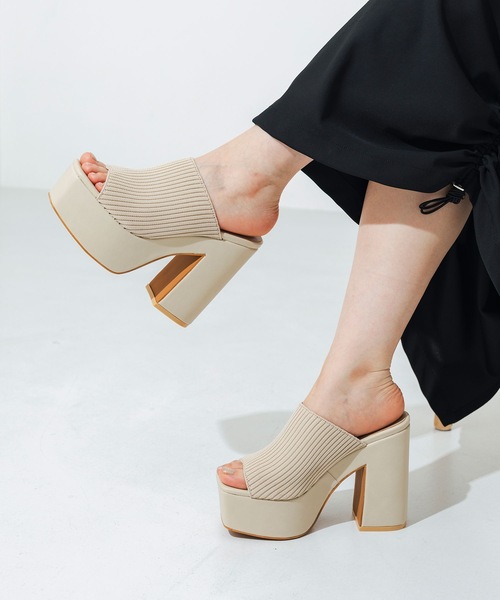 EVOL（イーボル） サンダル 「XS-LLサイズ展開・柔らかい」12cmヒール