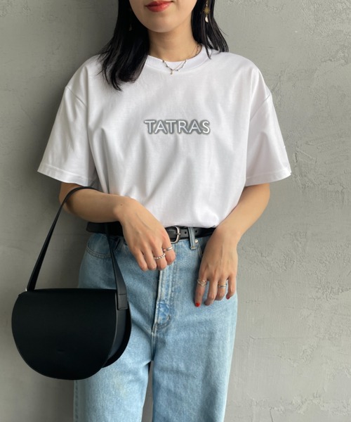 ◆TATRAS タトラス◆限定商品 INDEZ ロゴ刺繍 半袖Tシャツ すぐ届く!◇TATRAS タトラス◇限定商品 ロゴ刺繍 半袖Tシャツ