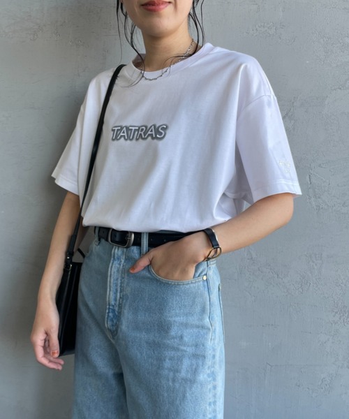 ◆TATRAS タトラス◆限定商品 INDEZ ロゴ刺繍 半袖Tシャツ ◇TATRAS タトラス◇限定商品 INDEZ ロゴ刺繍 半袖Tシャツ