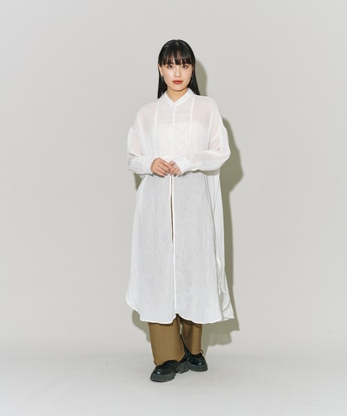 11/20まで限定値下げ【yolk】ホワイト シャツワンピース 11/20まで限定値下げ【yolk】ホワイト シャツワンピース