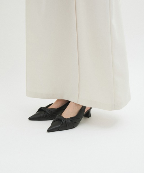 ADAM ET ROPÉ FEMME リボンバックストラップパンプス ADAM ET ROPE' パンプス リボンバックストラップパンプス