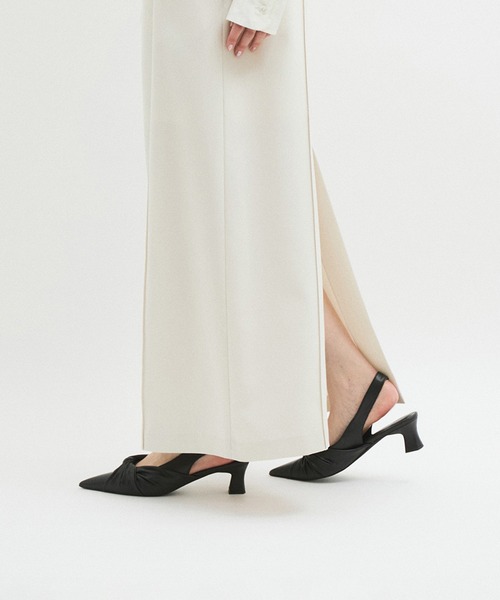 ADAM ET ROPÉ FEMME リボンバックストラップパンプス ADAM ET ROPE' パンプス リボンバックストラップパンプス