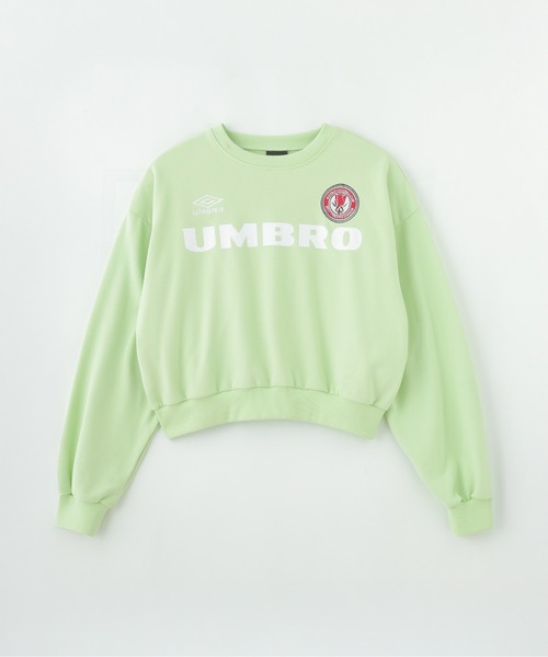 トレーナー スウェット (UMBRO×ROSE BUD)CROPPED SWEAT SHIRT PULLOVER レディース