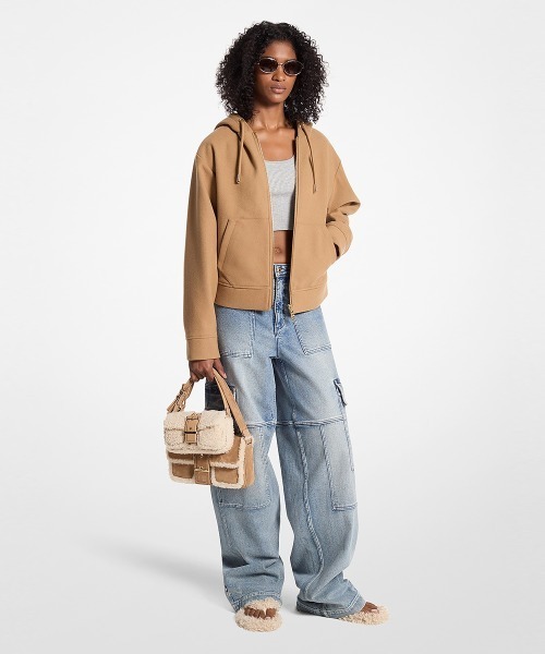 Michael Kors コート　ジャンパー　ベージュ　レディース　アウター MICHAEL KORS コート アウター ウールブレンド ジップアップ