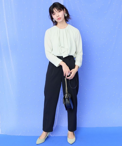 ブラウス シャツ 「JETSET SOLO PLUS」シフォンジョーゼットボウタイブラウス レディース JETSET SOLO PLUS ブラウス シャツ 「JETSET PLUS」シフォン