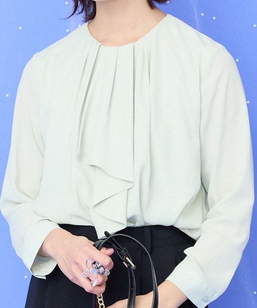 ブラウス シャツ 「JETSET SOLO PLUS」シフォンジョーゼットボウタイブラウス レディース JETSET SOLO PLUS ブラウス シャツ 「JETSET PLUS」シフォン