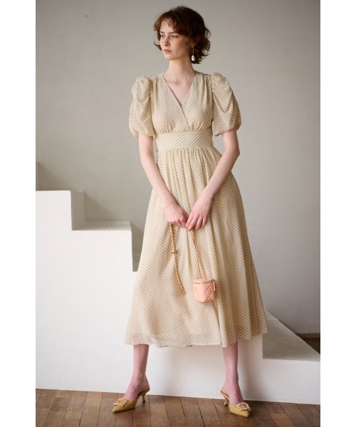 Estella.K ワンピース Harper Dress カシュクールプリントドレス