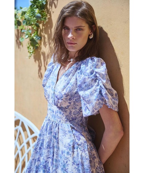 Estella.K ワンピース Harper Dress カシュクールプリントドレス