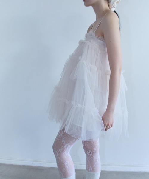 HONEY MI HONEY（ハニーミーハニー） キャミソール tulle tiered tunic