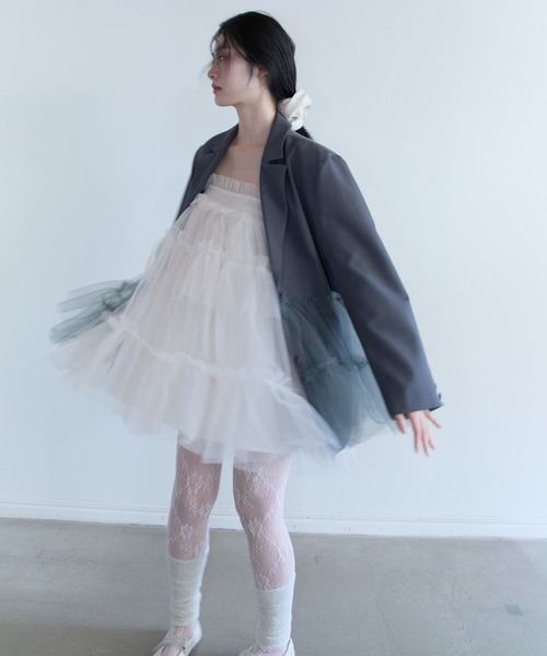 HONEY MI HONEY（ハニーミーハニー） キャミソール tulle tiered tunic