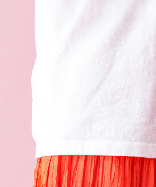 tシャツ 「Le Melange/ル・メランジュ」プリントノースリーブTシャツ/コラボ/ノースリーブ「WEB限定」 レディース Le Melange/ル・メランジュ】プリントノースリーブTシャツ