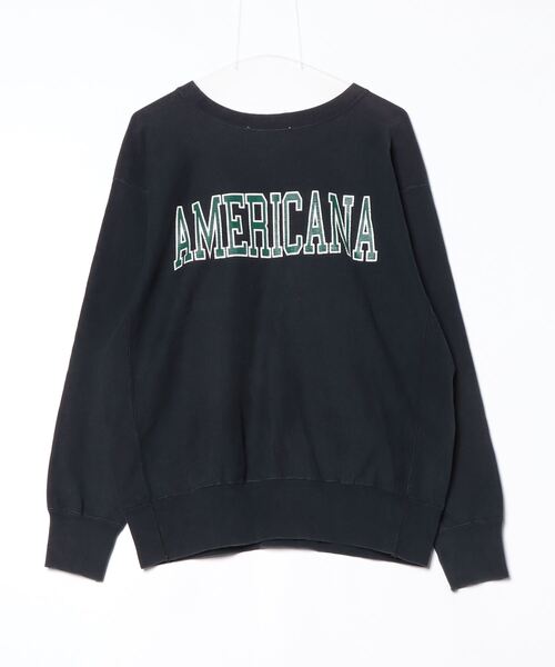美品✨アメリカーナ　AMERICANA スウェットカットソー　レディース　M AMERICANA 「AMERICANA」 スウェットカットソー M オフホワイト