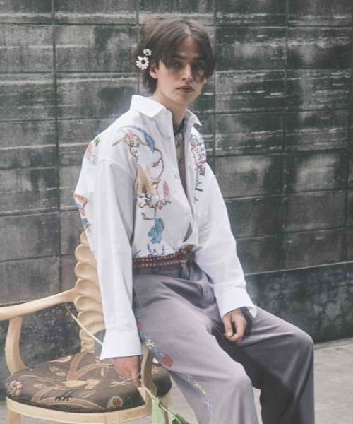amok シャツ /アモク/HAND-PAINT SHIRT メンズ : ZOZOTOWN Yahoo
