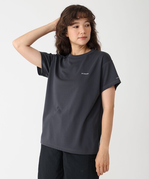 コロンビア 半袖Tシャツ レディース ウィメンズトゥリースワローオムニフリーズゼロショートスリーブTシャツ COLUMBIA PL0908 黒 Columbia tシャツ Columbia／ウィメンズトゥリースワロー オムニ