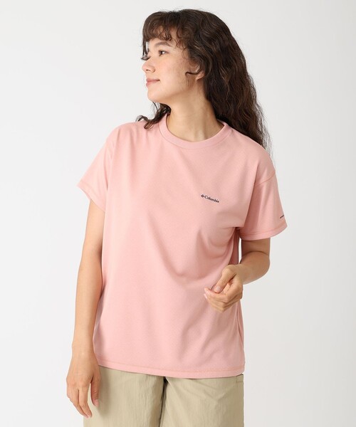 VICOLO 売れ筋商品|||ヴィコロ Tシャツ トップス レディース Tops Pink セール】ピグメントフリルドッキングトップス（Tシャツ