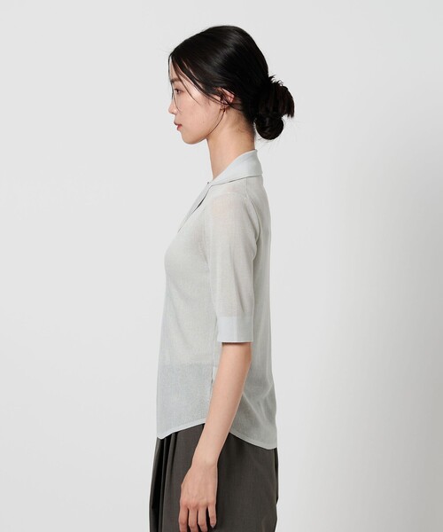 BEAUTY&YOUTH オープンカラー ショートスリーブニット BEAUTY&YOUTH UNITED ARROWS オープンカラー ショートスリーブ
