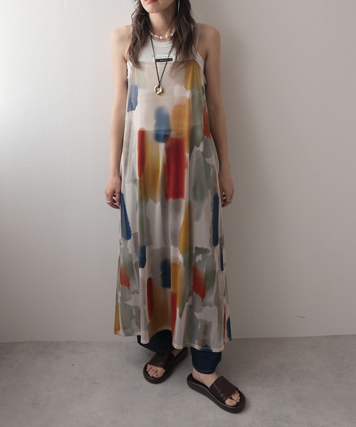 AUBREY 水彩アートティアードワンピース AUBREY】水彩アートティアードワンピース – ANDREA&Co.
