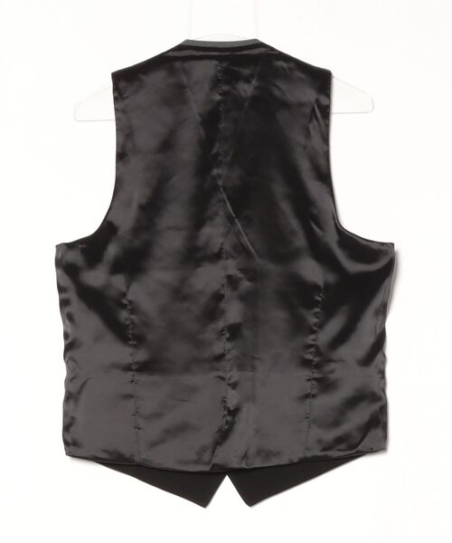 【美品】スーツセレクト　ベスト ブラウン　リバーシブル　　グレーブラック WEB限定/OUTLET】【BL】リバーシブルジレ(ベスト)/ネイビー
