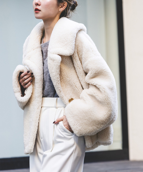 NOBLE（ノーブル） ジャケット - ベージュ レディース : ZOZOTOWN