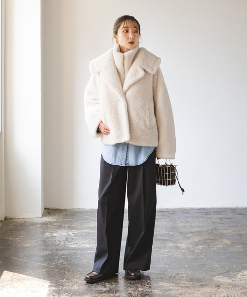 NOBLE（ノーブル） ジャケット - ベージュ レディース : ZOZOTOWN