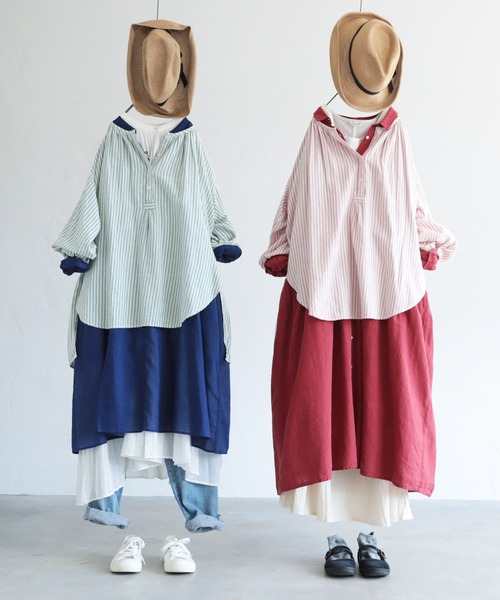 美品】soulberry ソウルベリー サイダーみたいなチュニック ゆったり