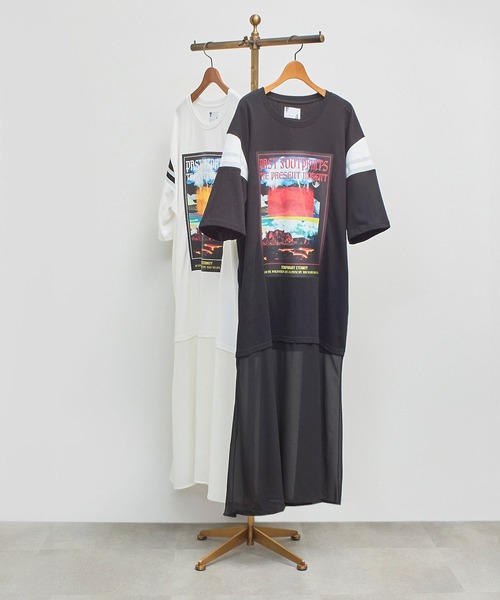OKIRAKU ワンピース (OKIRAKU×ROSE BUD)SHOULDER LINE LAYERED