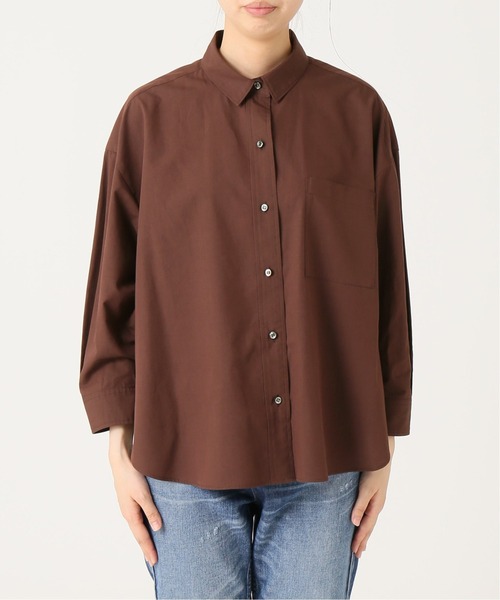 「Spick & Span」 7分袖シャツ FREE ブラウン レディース