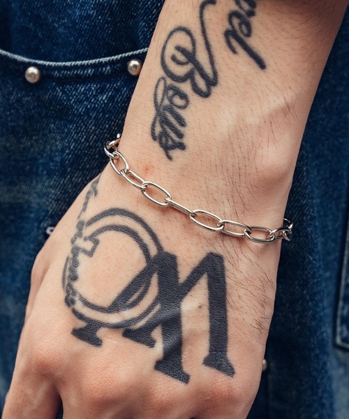 Subciety（サブサエティ） ブレスレット Square chain bracelet メンズ