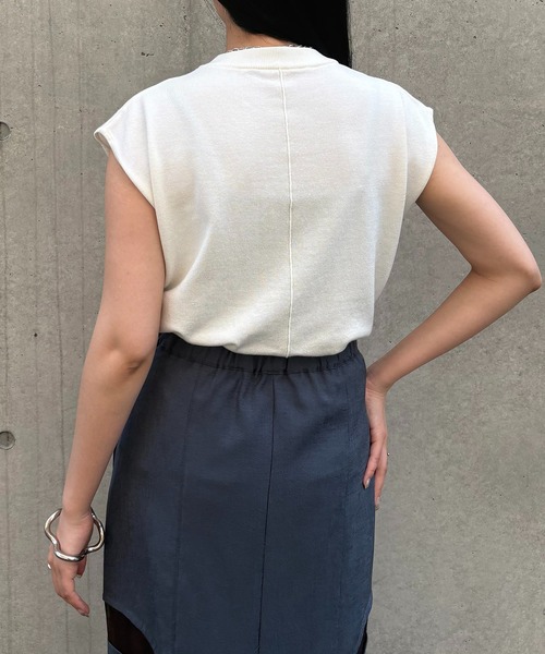 ニット セーター 「＆g'aime」フレンチスリーブニット　Cap Sleeve Knit Top レディース &g'aime】フレンチスリーブニット Cap Sleeve Knit Top（ニット