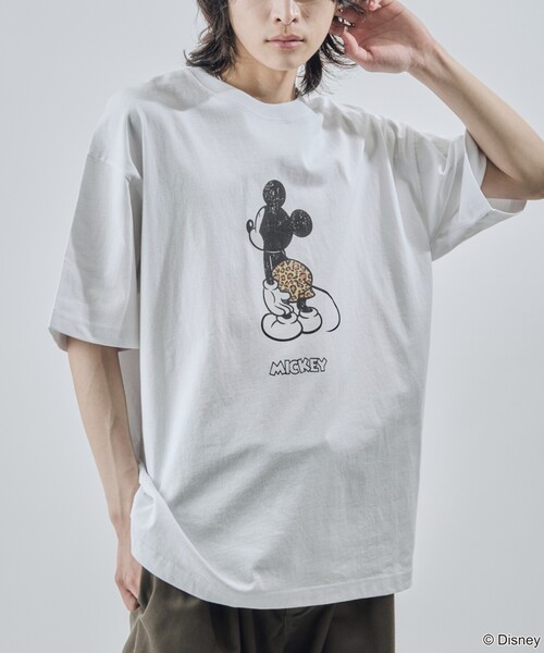 「Disney」 半袖Tシャツ SMALL ホワイト メンズ