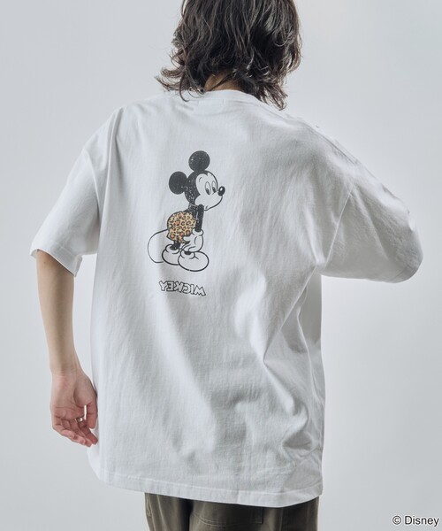 「Disney」 半袖Tシャツ SMALL ホワイト メンズ