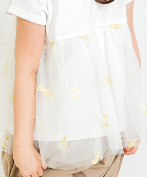 tシャツ チュール刺繍Tシャツ キッズ 子供服 女の子 | RIO | 06