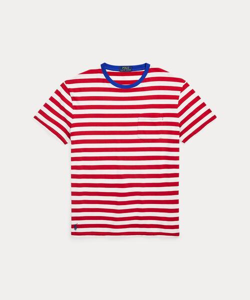 POLO クラシック フィット ストライプド ジャージー Tシャツ POLO RALPH LAUREN tシャツ クラシック フィット ストライプド