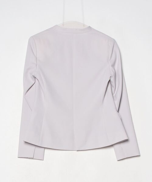 PLST ノーカラージャケット パンススーツ ライトグレー Size S PLST 「PLST」 ノーカラージャケット S グレー レディース
