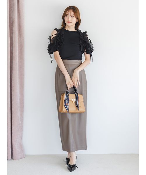 snidel スカート SNIDEL スカート ストレッチレザータイトスカート : ZOZOTOWN