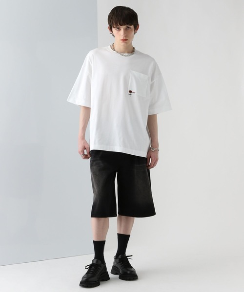 「HARE」 半袖Tシャツ MEDIUM ホワイト メンズ
