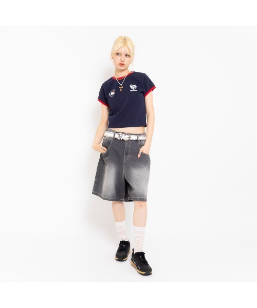 sanrio tシャツ HELLO KITTY × atmos pink Ringer T-shirt