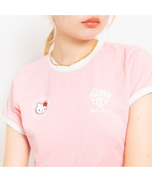tシャツ HELLO KITTY × atmos pink Ringer T-shirt / ハローキティ X アトモス ピンク リンガー Tシャツ sanrio tシャツ HELLO KITTY × atmos pink Ringer T-shirt