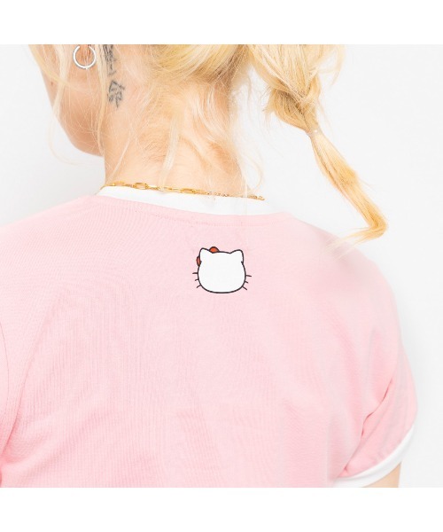 sanrio tシャツ HELLO KITTY × atmos pink Ringer T-shirt