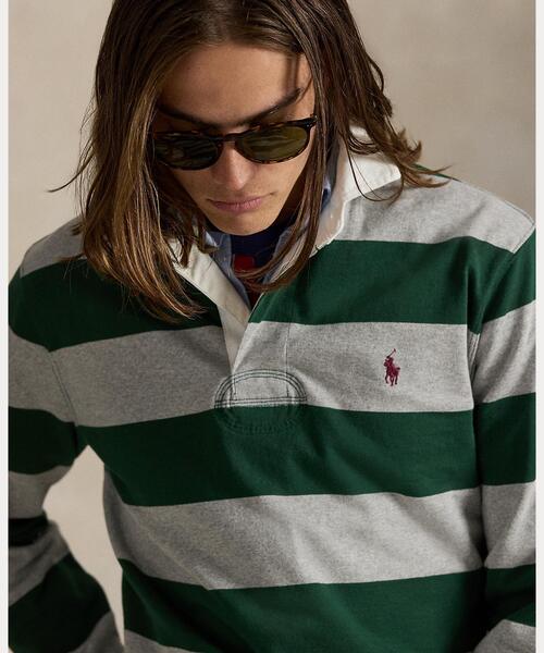 ラルフローレン　ザ アイコニック ラグビー シャツ　メンズM POLO RALPH LAUREN アイコニック ラグビー シャツ メンズ