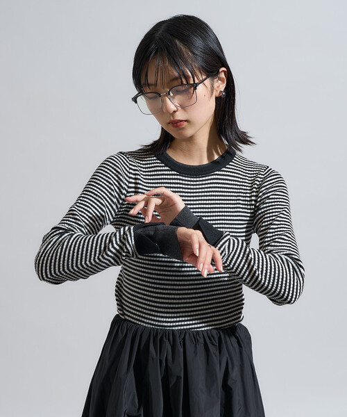 FREAK'S STORE ニット セーター ウォッシャブル 配色レイヤード